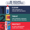 Be Wound Care Prepared with Clean, Treat, and Protect